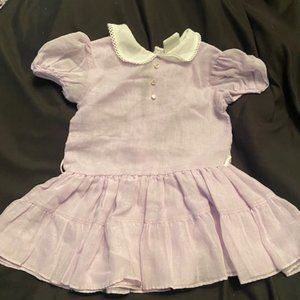Vintage lavender toddler Nana's Pet dress